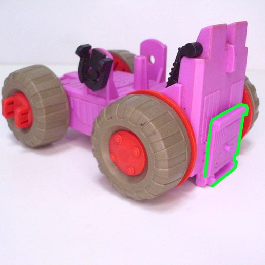 Back Plate for Slicer & Rumbler Action Master Exo-Suits