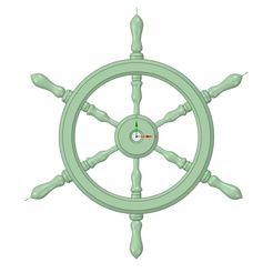 Vintage-ship-steering-wheel.jpg Download STL file New vintage ship steering wheel • 3D printable object, daileydoug