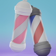 2-Disenos.png Barbershop Roll Anti-Stress Keychain Without Brackets