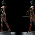Render4.png Wonder Woman Pack Model 1 and Model 2 3d Print