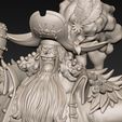 2.jpg One Piece Anime Blackbeard Marshall D Teach with Throne STL 3D print model