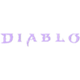 Diablo IV 3D Logo - Diablo.stl Diablo IV - Logotipo 3D multiparte