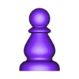Pawn.stl Unorthodox  Wall Chess Set