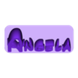 Angela.stl "ANGELA" DESK NAME PLATE