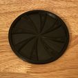 Coaster-Functional-Pinwheel-Self-Centering-Photo.jpg Base para copos-Funcional-Pinwheel-Autocentragem