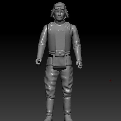 ScreenShot545.jpg STAR WARS .STL AT-AT COMMANDER .3D ACTION FIGURE .OBJ KENNER STYLE.