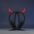 Horn5.jpg 5 Cute Horns for Headphones Color Gaming Accesories Ready to print