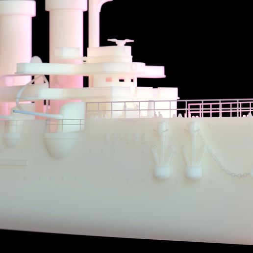 19.jpg Warship Cruiser Aurora 3D print model