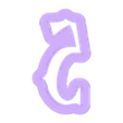 5.stl Merlina - alphabet font - cookie cutter
