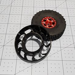 Fichier STL Roues Beadlock pour pneus WPL & ALF - 8 trous・Design à  télécharger et à imprimer en 3D・Cults