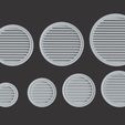 6.1.jpg 99 polyurethane Round Gable Vents 3D model