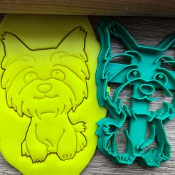 jork 4.jpg Fichier STL Coupeur de biscuits - Yorkshire Terrier 3・Modèle pour imprimante 3D à télécharger