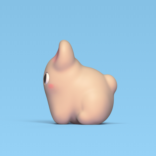 Cod2641-Cute-Little-Bunny-2.png Archivo 3D Lindo conejito・Modelo imprimible en 3D para descargar, Usagipan3DStudios