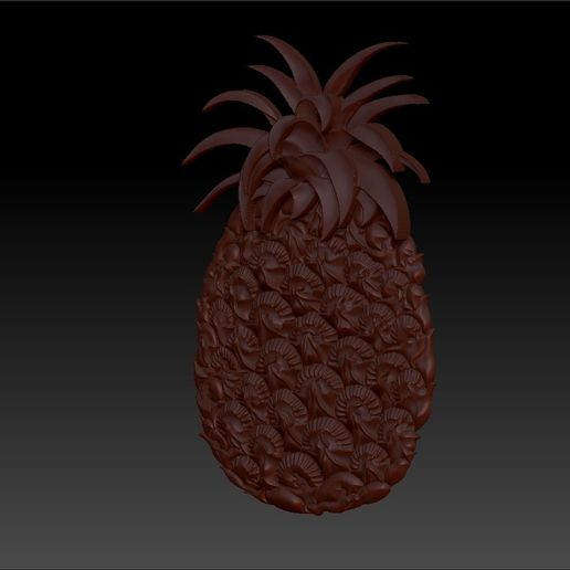 pineapple2.jpg Free STL file pineapple 3d model of bas-relief for free・3D printable model to download, stlfilesfree