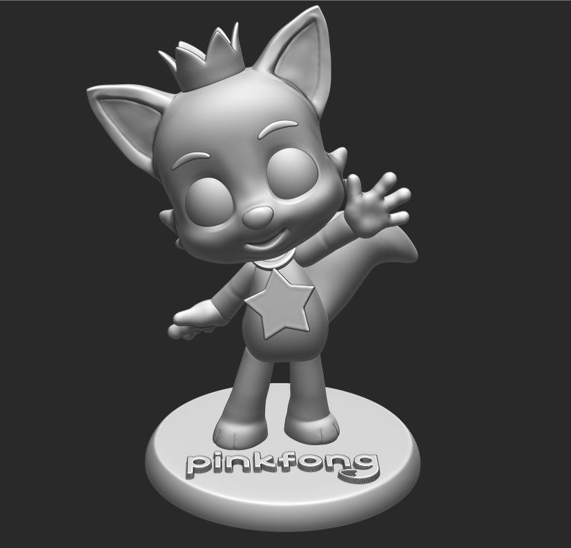 Descargar archivo STL Pinkfong Fan art • Diseño para la impresora 3D ...