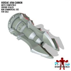 RBL3D_hordak_arm-cannon1.jpg Fichier OBJ Canon à bras Hordak (Compatible Motu)・Plan pour imprimante 3D à télécharger