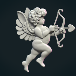 Cupid-01.png 3D file Cupid Cherub・3D printable model to download, Skazok