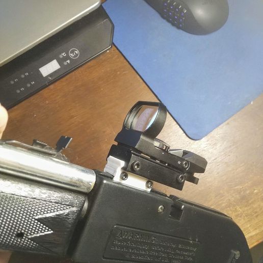 3/8 Dovetail to Picatinny Rail Adapter for Crosman Pumpmaster /Other Pellet Guns 3D model