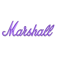 Logo Marshall.stl Marshall amplifier-style key ring
