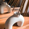 6.jpg STL file NORDIC CIRCULAR FLAT HOLLOW VASE / JARRÓN NORDIC CIRCULAR FLAT HOLLOW VASE・3D printing template to download