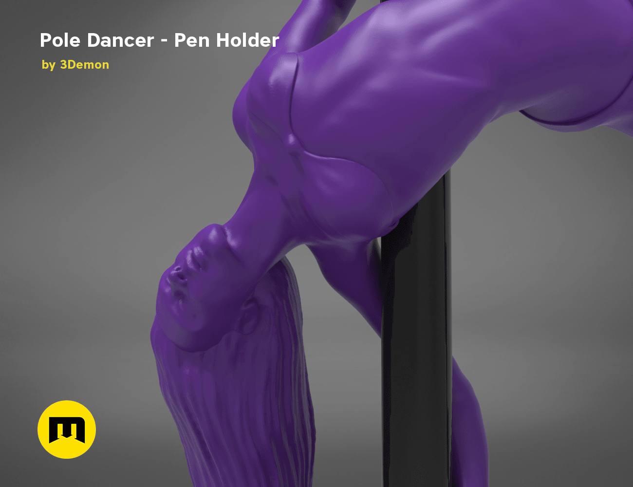 poledancer-detail1.137.png Archivo STL Pole Dancer - Portabolígrafos・Diseño de impresión en 3D para descargar, 3D-mon
