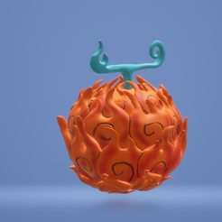 Free STL file Mera Mera No Mi / Flame Flame Fruit 🔥・Object to download and  to 3D print・Cults