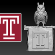 full.png NCAA - Temple Owls football mascot statue - 3d print
