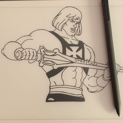 He-Man-6.jpg He-Man - Litografia com moldura