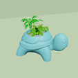 b5.png Turtle Back Vase - Cute Plant Pot - STL Printable
