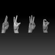6X6.jpg HAND SIGN LANGUAGE ALPHABET U V W X