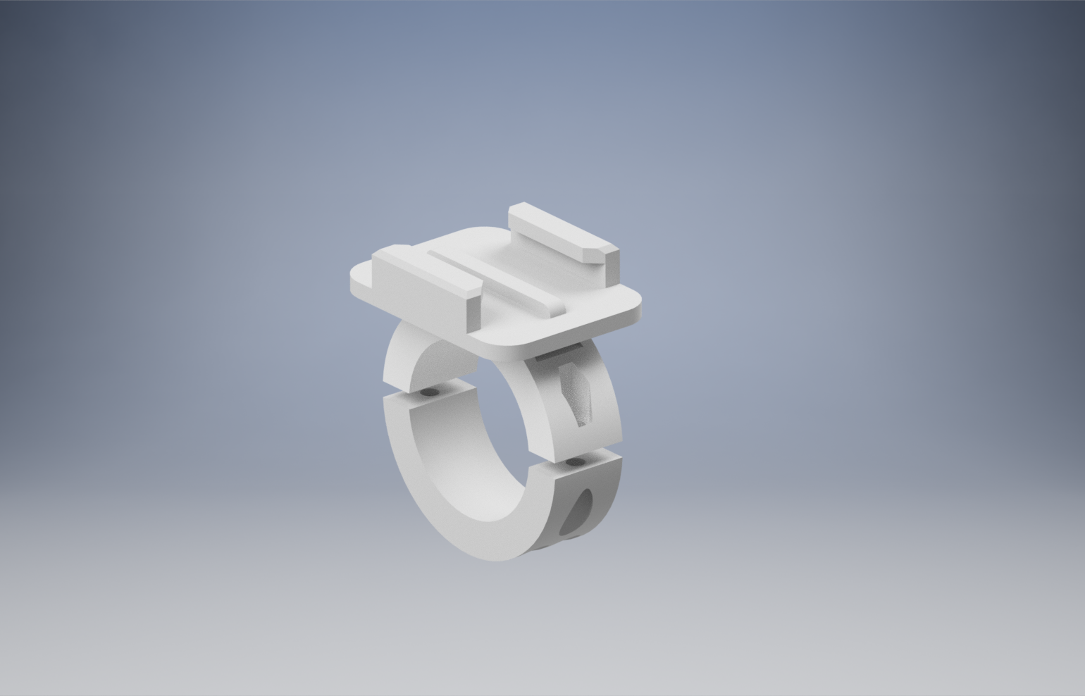 Download STL file A GoPro bike handlebar mount • 3D printer template