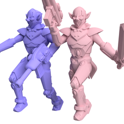 Elf-Clown-group1.png Doom Buffoon Space Elf Clown: Unique 3D Printable Miniature for Tabletop Gaming