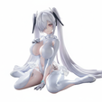 B204.png Futuristic Anime Girl Miniature 3D Printable STL