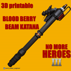 Cover-cults.png Archivo 3D Travis Touchdowns Blood Berry Beam Katana - No More Heroes・Plan de impresión en 3D para descargar