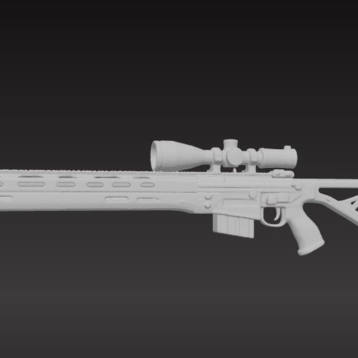 🔫 sniper rifle sci fi・ STL File for 3D printing・Cults