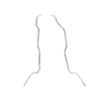 ABDUCENS NERVE.stl 34 PARTS COMPLETE EYE ANATOMY WITH BRAIN, SKULL, NERVES, ARTERIES, VEINS