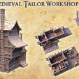 Medieval-Tailor-Workshop-2-p.jpg Medieval Tailor Workshop 28 mm Tabletop Terrain