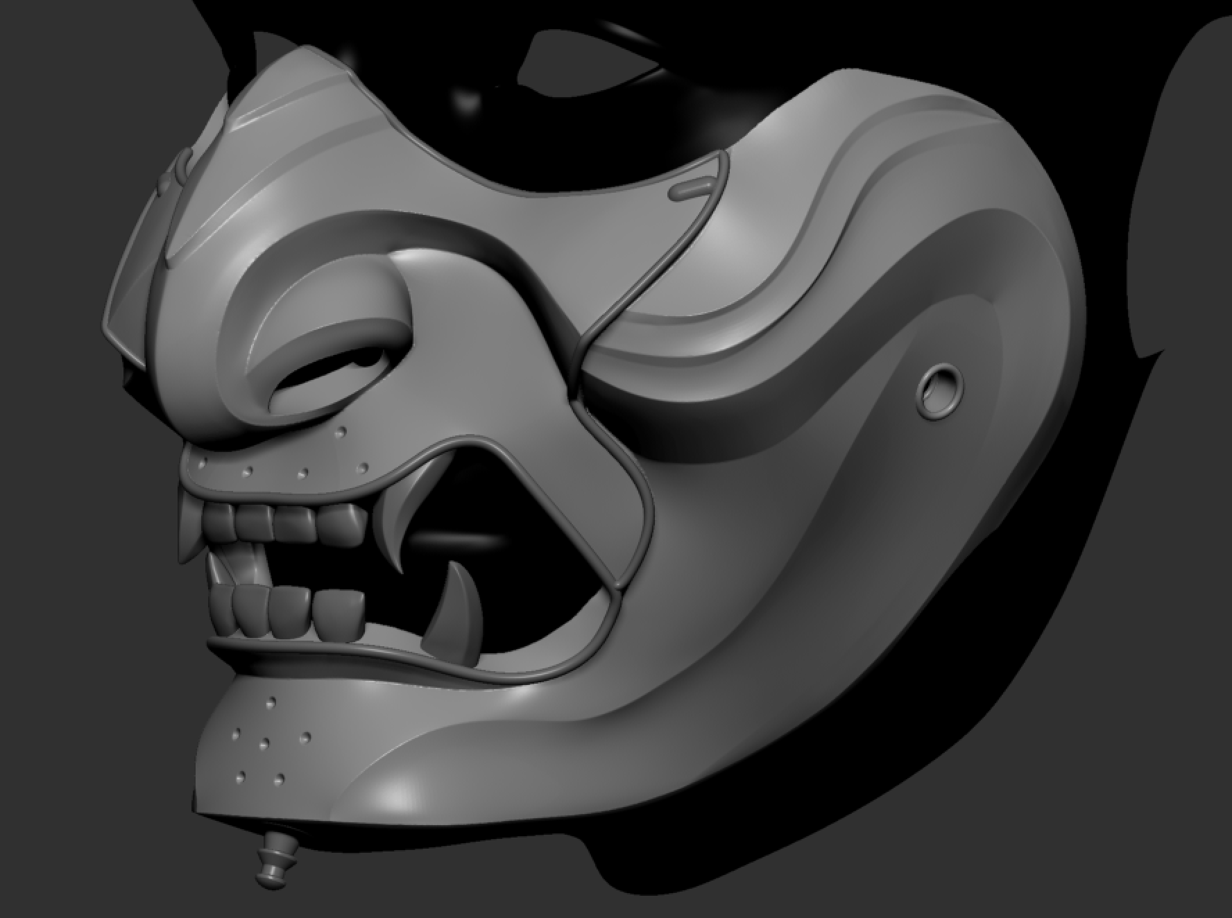 Screen Shot 2020-08-10 at 4.24.10 pm.png Descargar archivo OBJ GHOST OF TSUSHIMA - Ghost Mask - Fan art cosplay 3D print • Diseño para imprimir en 3D, 3DCraftsman