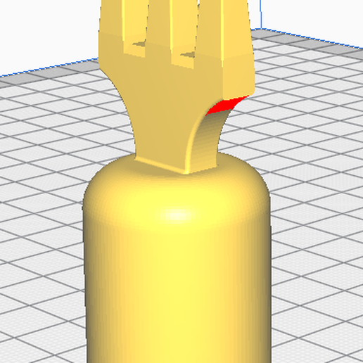 Finger fork for finger 3D model