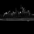 tbrender_Wireframe.jpg Diponegoro class corvette Low-poly 3D model
