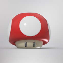 ShroomGearKnobV2.png Free 3D file Super Mario 1up Level Up Mushroom・3D printer design to download