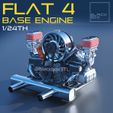 f123-2.jpg Flat Four BASE ENGINE 1-24th for modelkits and diecast