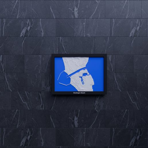 Muskegon Beach, United States - 3D Miniature