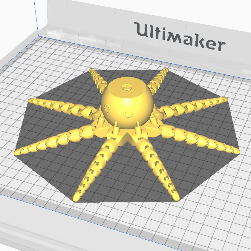 Download OBJ file Octopus Sci Fi • Model to 3D print • Cults