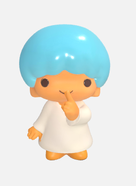 ⭐ Kiki - Gentle Blue-Haired Star Boy in White Tunic・ OBJ