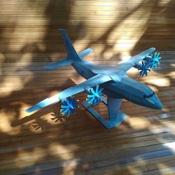 1a137cf474620e5d3eed6fe7614d7be3_display_large.jpg STL-Datei Antonov An-70 (low poly) kostenlos・3D-Drucker-Modell zum herunterladen