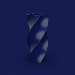 0132d868-3c74-4c05-b9e9-2bf419a99733.png STL-Datei 10. Rechteck Twist Spirale Geometrische Vase - V1 - Liyana kostenlos・Design für 3D-Drucker zum herunterladen