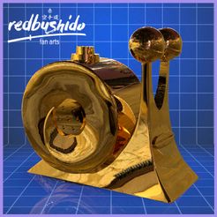 render-1.jpg STL-Datei Buster Call Golden Den Den Mushi・3D-druckbare Vorlage zum herunterladen, RedBushido