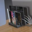 Multi Dock Charging Station (23).jpg Çoklu Cihaz Şarj İstasyonu ve Düzenleyici - Çağdaş Tasarım