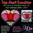 Tulip-Heart-IMG.jpg Tulip Heart Suncatcher Garden Decor with Stained Glass Effect